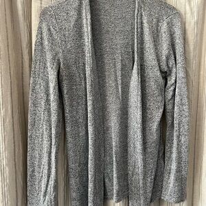 Market & Spruce Gray Open Front Cardigan